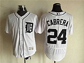 Detroit Tigers #24 Miguel Cabrera White 2016 Flexbase Collection Stitched Jersey,baseball caps,new era cap wholesale,wholesale hats